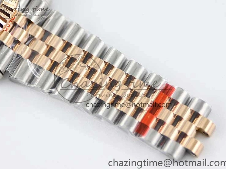 MiroTime 0310 Tailored DateJust 41 126331 SS RG TWF 1:1 Best Edition 904L Steel Gray Dial Green Roman on SS RG Jubilee Bracelet VR 2450